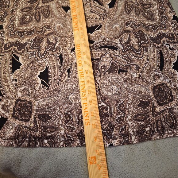 INC International Concepts Small Brown/Black Maxi Dress Paisley Sleeveless - Picture 8 of 10